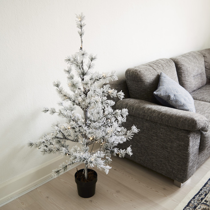 Nordic Winter kunstig lerketre med lys