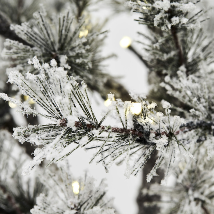 Nordic Winter lärkträd med belysning