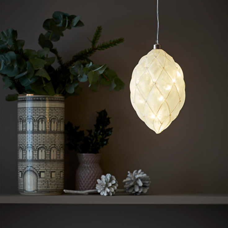 18 stk Markslöjd Pearl ophæng, lang