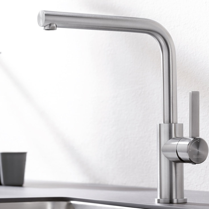 Blanco Lanora köksblandare, stål