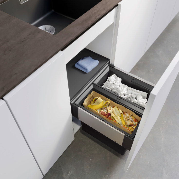 Blanco Select II 45/2 affaldssystem, 32 liter, sort