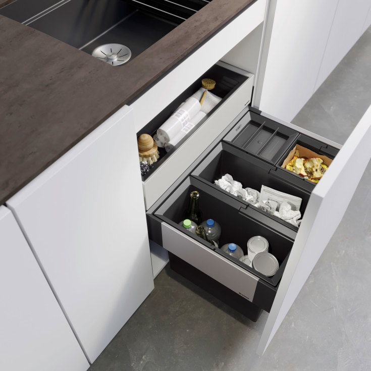 Blanco Select II 60/4 affaldssystem, 42 liter, sort