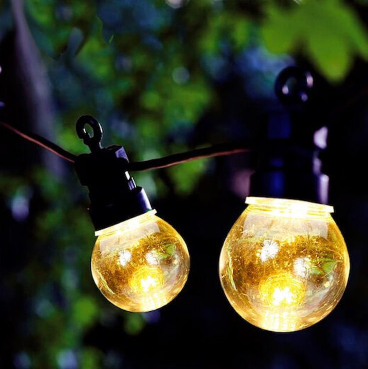 Veli Line udendørs lyskæde, 6 meter, klart lys