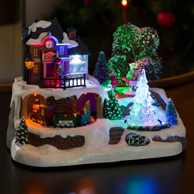 Konstsmide gavetog julelandsby