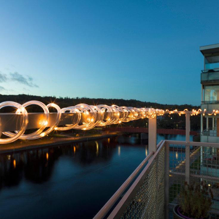 Konstsmide mini ljusrep, bärnstensfärgat ljus