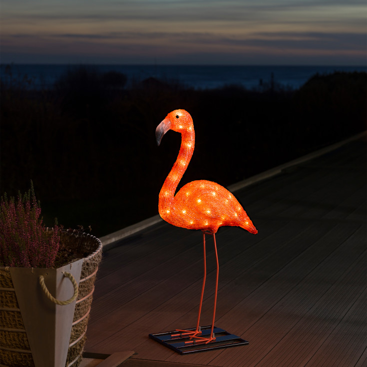 Konstsmide LED haveflamingo, 70 cm