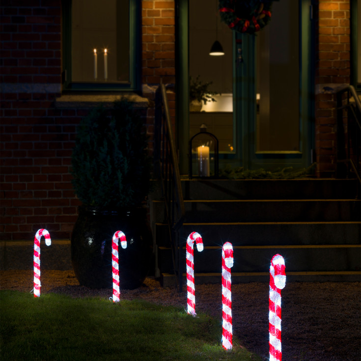 Konstsmide julestaver, 5 stk.