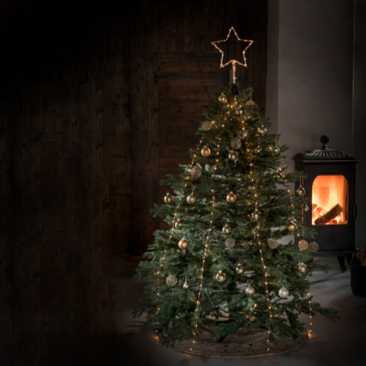 Konstsmide julgransslinga inkl. toppstjärna