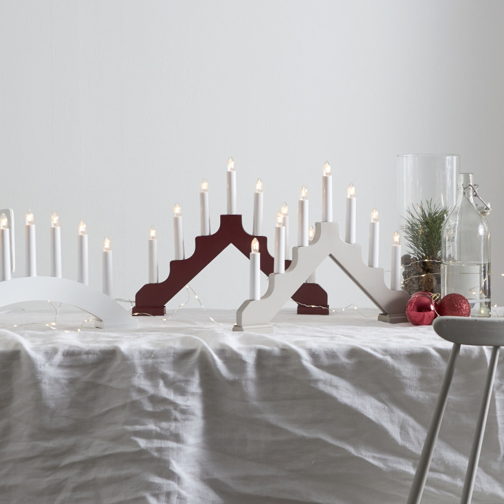 Star Trading Ada adventsljusstake, röd