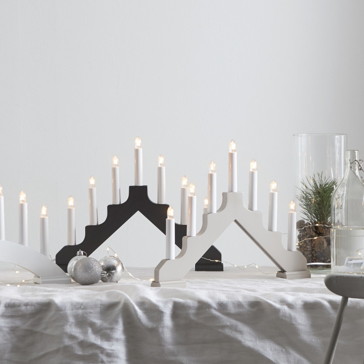 Star Trading Ada adventsljusstake, vit