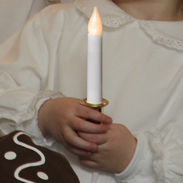 Star Trading Santa Lucia batteridrivet ljus, guld