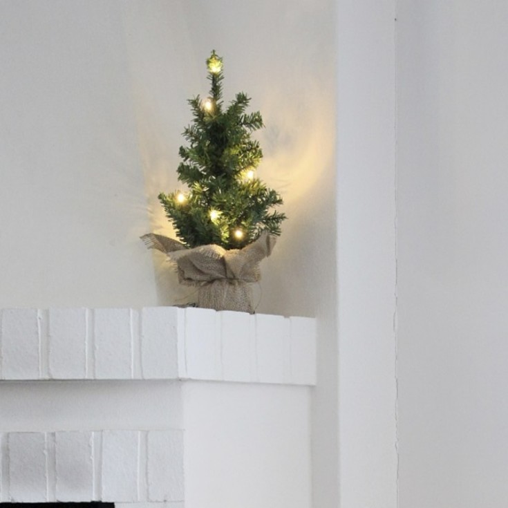 6 stk Star Trading Toppy kunstigt juletræ med lys, 60 cm