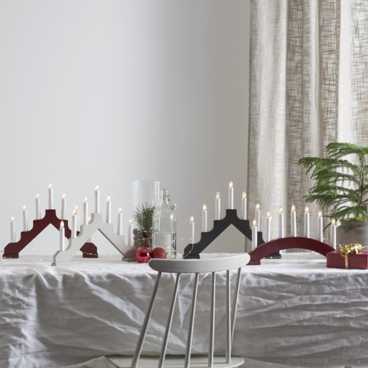 Star Trading Ada adventsljusstake, röd