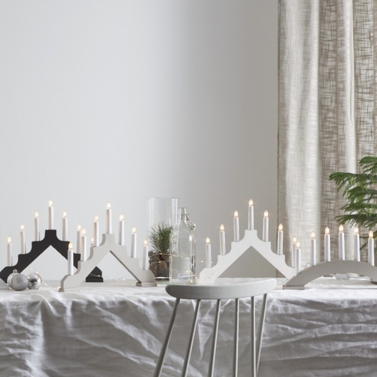 Star Trading Ada julelysestake, hvit