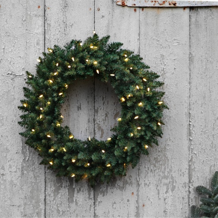 Star Trading Calgary julekrans med lys, 60 lys