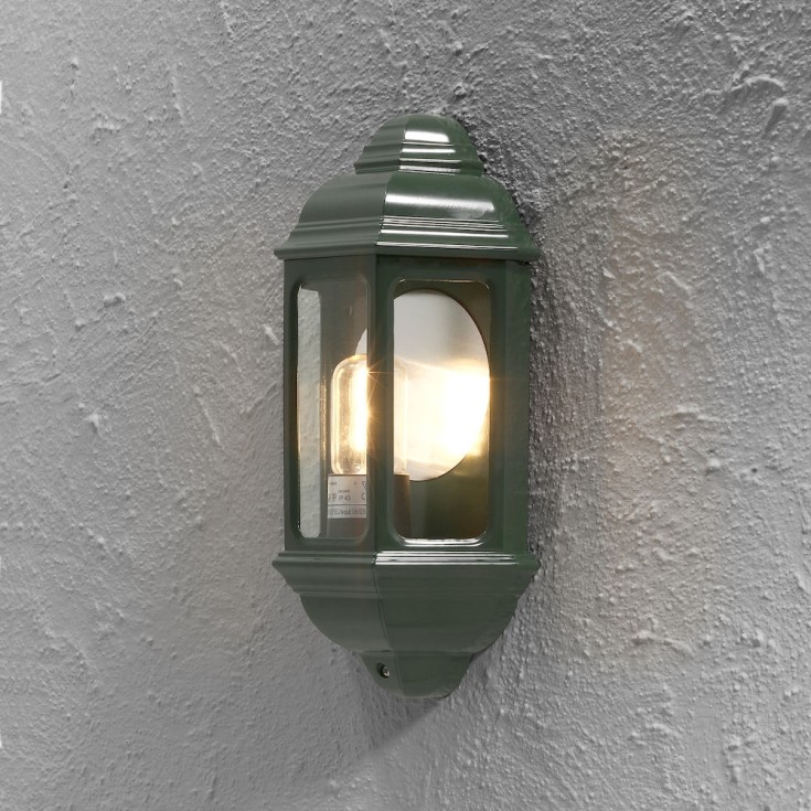 Konstsmide Cagliari vägglampa utomhus, grön