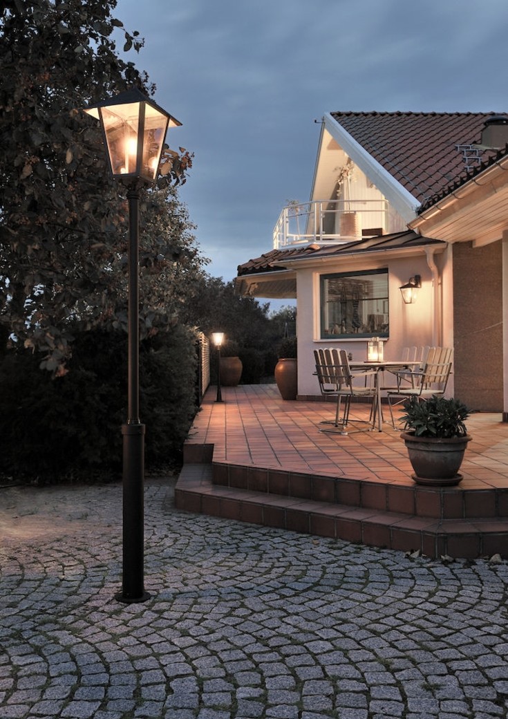 Konstsmide Benu parklampe, svart