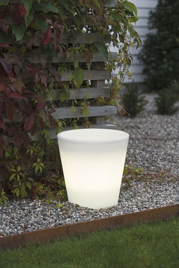 Konstsmide Assisi potteplanet m. LED lys, 28 cm