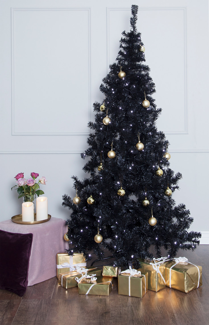 Star Trading Ottawa kunstig juletre med lys, sort