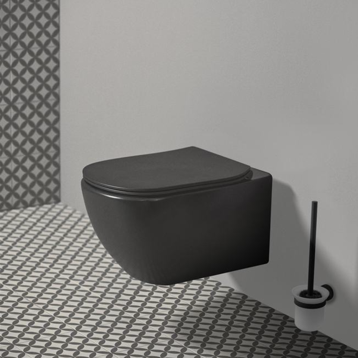 Ideal Standard IOM toalettbørste, matt sort
