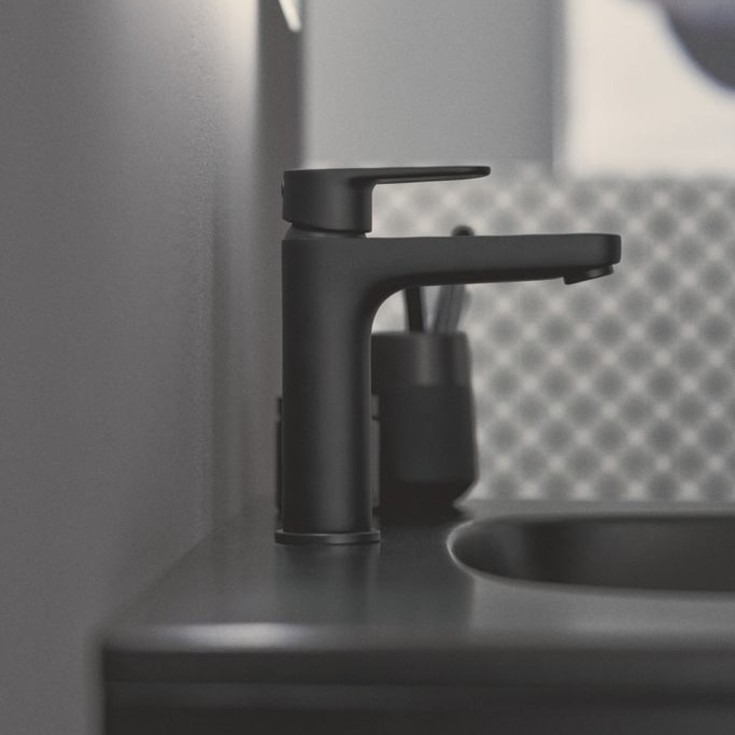 Ideal Standard Cerafine O H120 håndvaskarmatur, mat sort