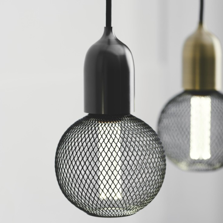 Halo Design klassisk lampeoppheng, antik messing