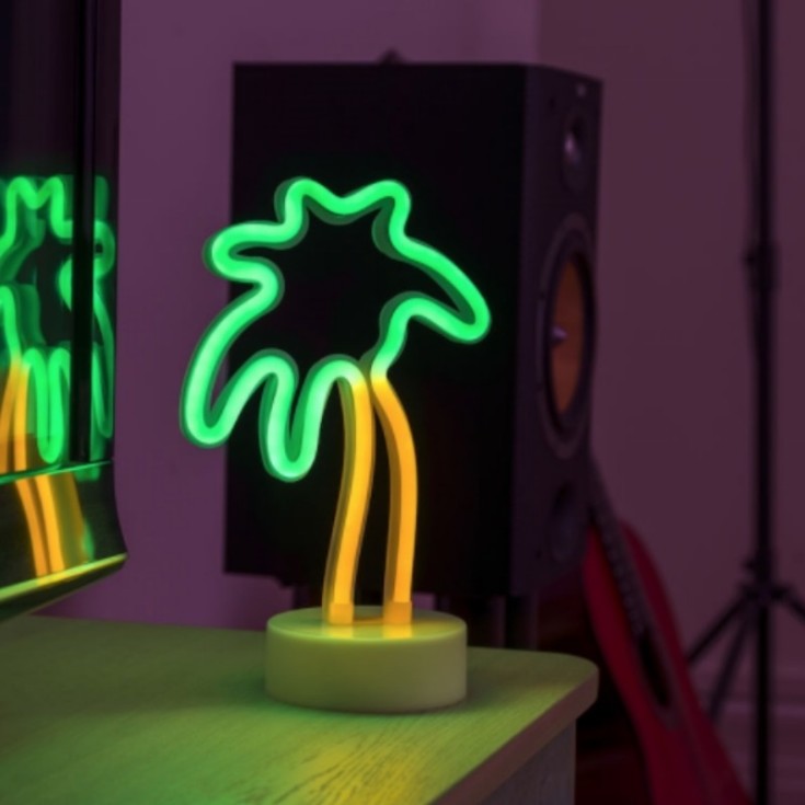 10 stk Konstsmide lysslange, batteri, grøn/gul palme