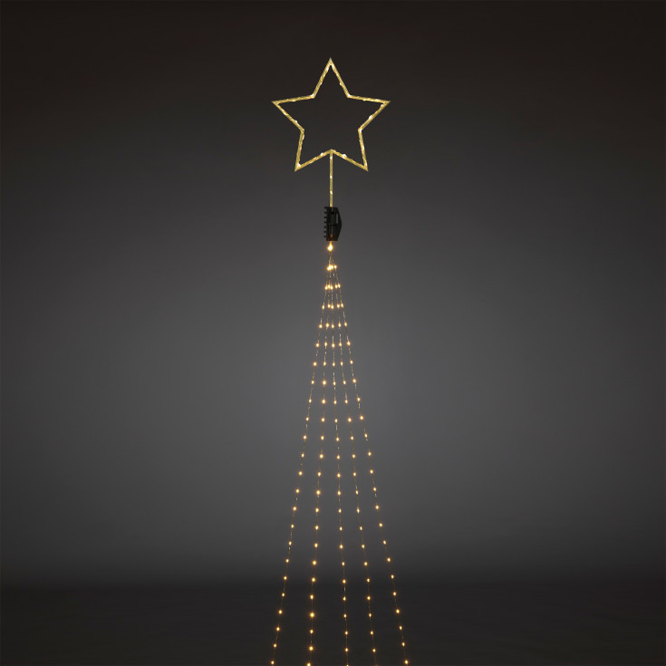 Konstsmide julgransslinga inkl. toppstjärna