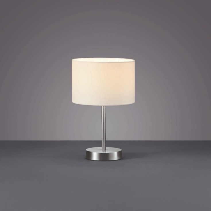 Trio Lighting Hotel bordlampe, hvit, 20 cm