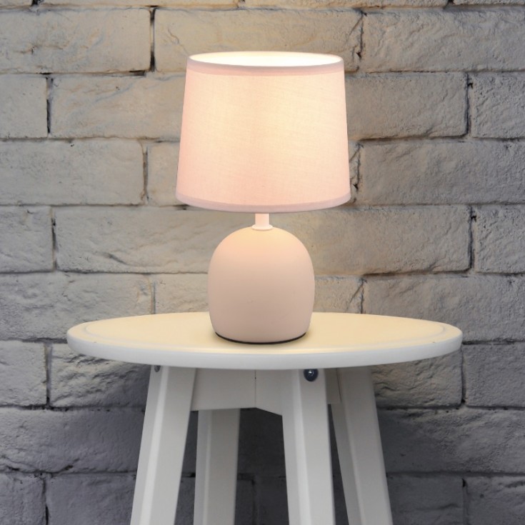 Trio Lighting Malou bordlampe, beige
