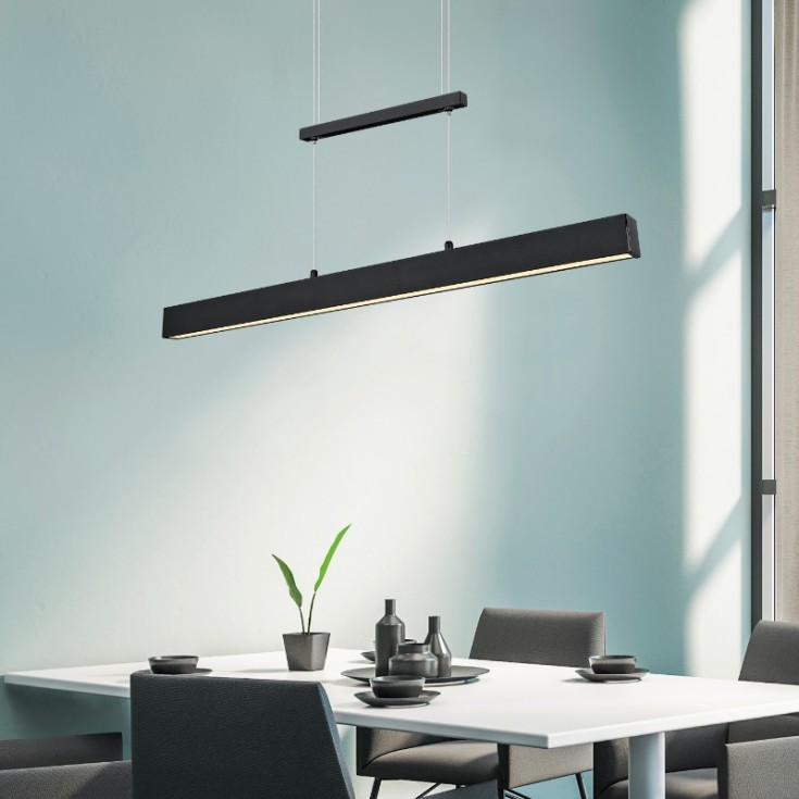 Trio Lighting Paros langbordspendellampe, sort