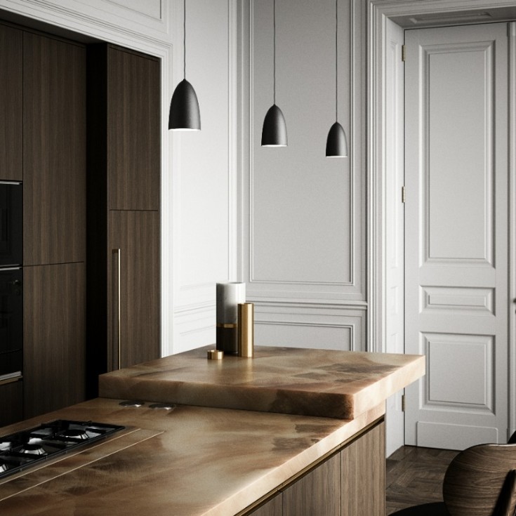 Dftp Nexus 2,0 pendellampe, sort, Ø10 cm