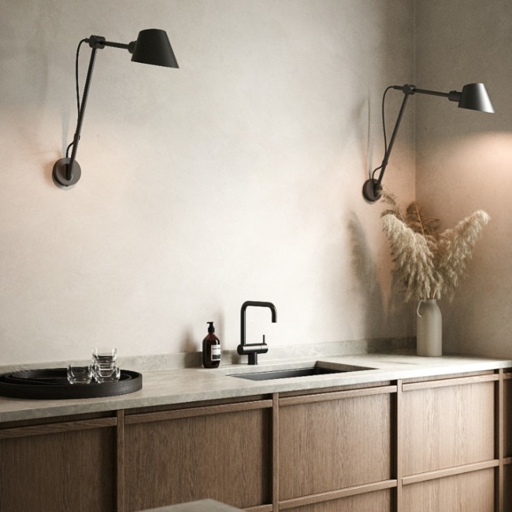 Dftp Stay vegglampe, sort