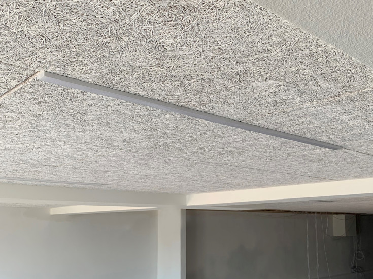 Green:ID LED-skena, Troldtekt, underförsänkt, drivdon, 60 cm, 3000K