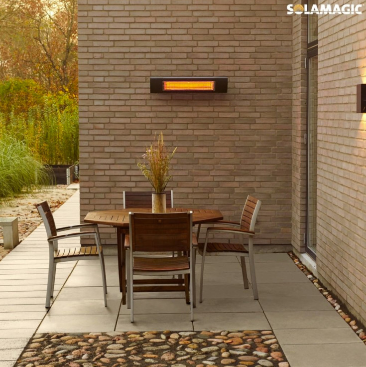 Solamagic Eco+ Pro Arc infrarød terrassevarmer, 2000W, hvid