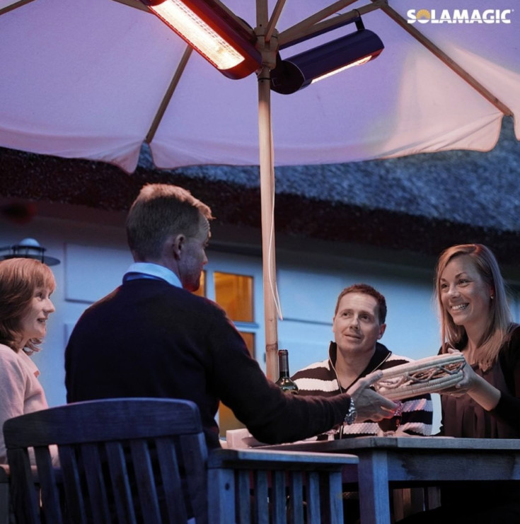 Solamagic Eco+ Pro BTC Smart infrarød terrassevarmer, 2000W, titanium