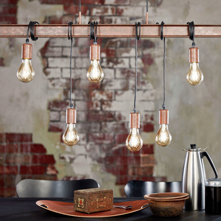 Eglo Townshend 4 pendellampa, 6 lampor