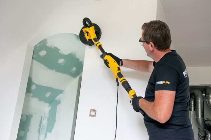 PowerPlus girafsliber med led lys, Ø225 mm