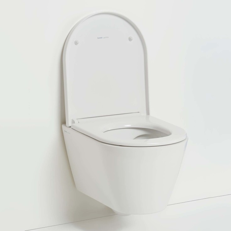 Kartell Laufen vägghängd toalett, utan spolkant, vit