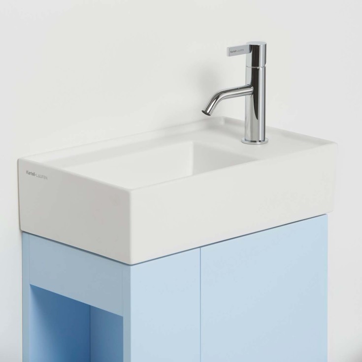 Kartell Laufen tvättställ, 46x28 cm, höger, vit