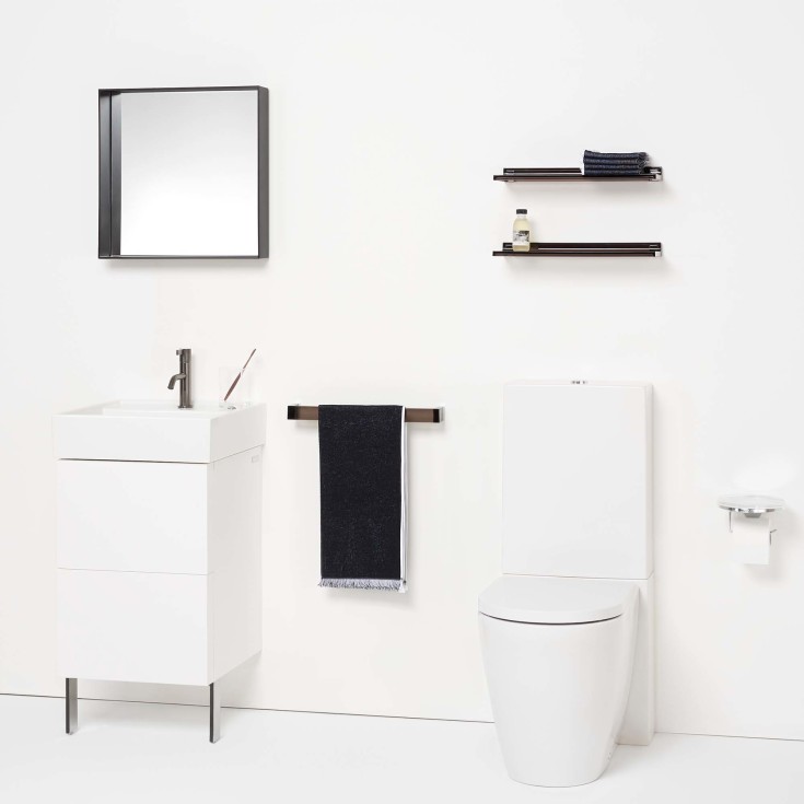 Kartell Laufen servant, 46x46 cm, hvit