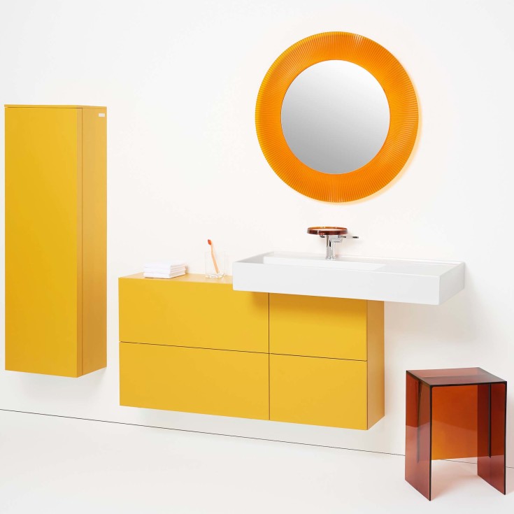 Kartell Laufen tvättställ, 90x46 cm, vänster, vit