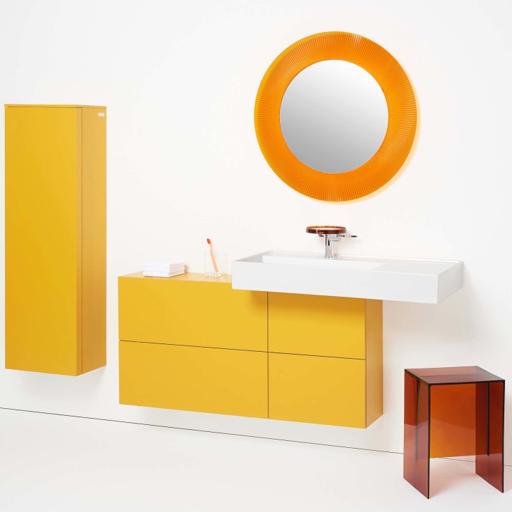 Kartell Laufen servant, 90x46 cm, venstre, hvit