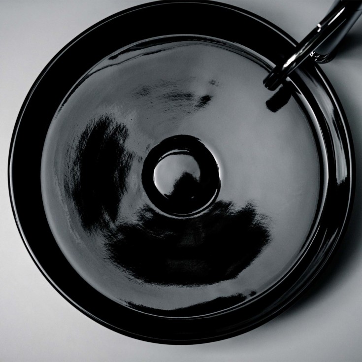 Kartell Laufen håndvask, Ø42 cm, sort