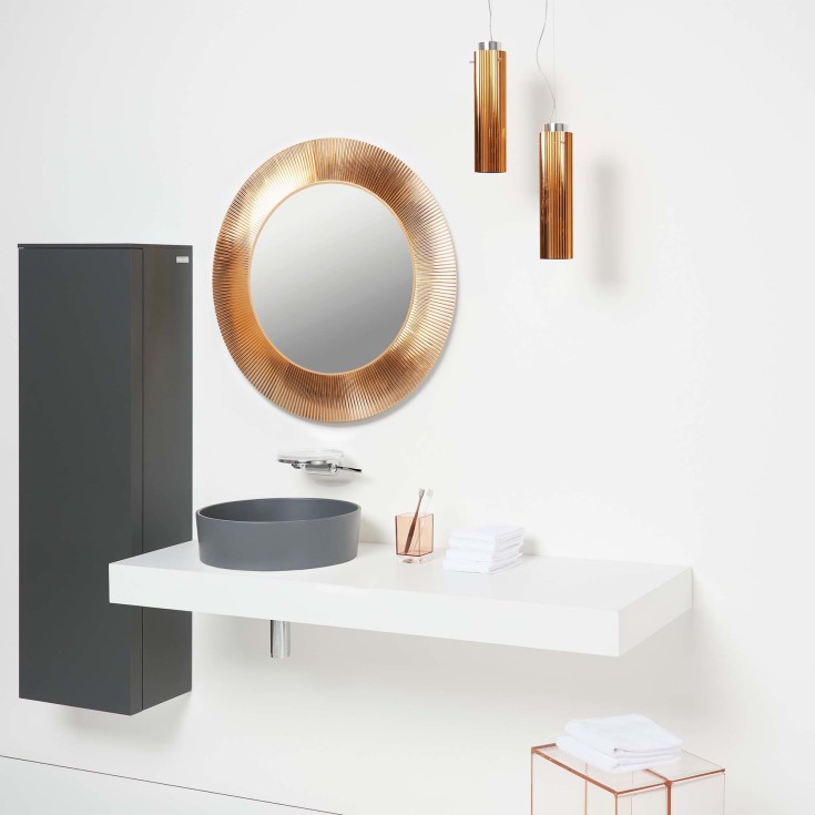 Kartell Laufen håndvask, Ø42 cm, mat grå