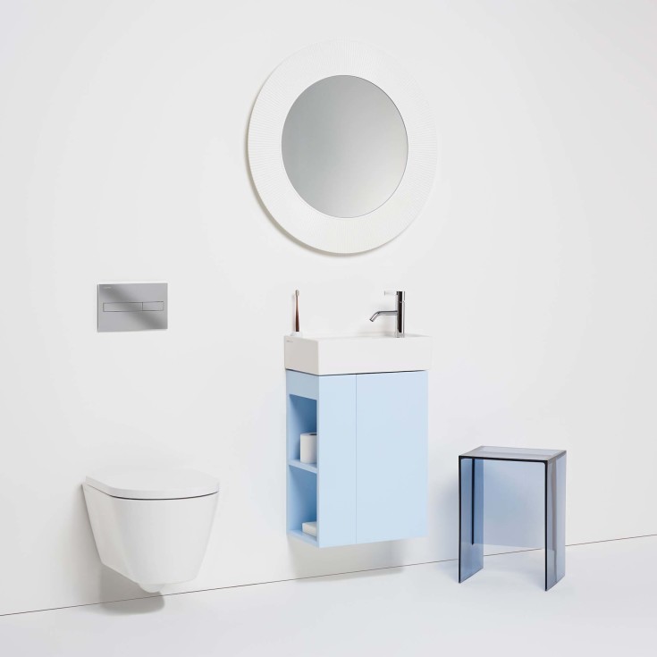 Kartell Laufen vägghängd toalett, utan spolkant, vit