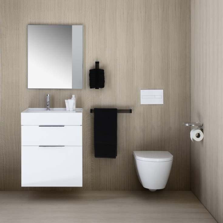 Kartell Laufen Rail håndklestang, 60 cm, sort