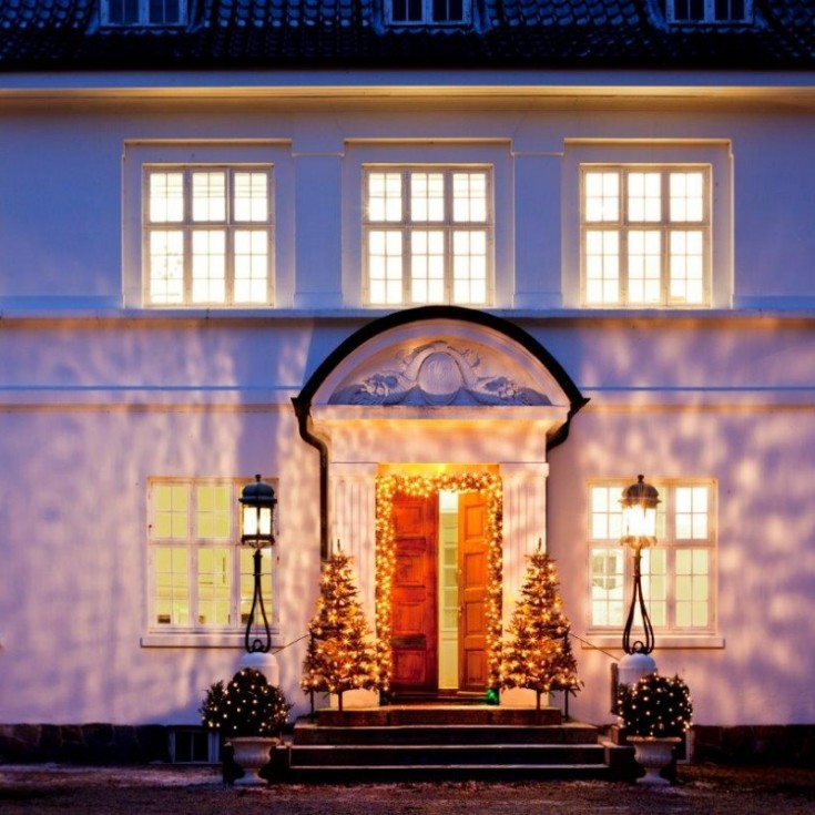 Sirius Tech-Line udendørs lyskæde, 45 varm hvide lys, 4,5 meter, forlænger