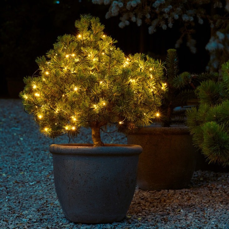 Sirius Top-Line udendørs lysnet, 100 varm hvide lys, 2x1,5 meter, startsæt