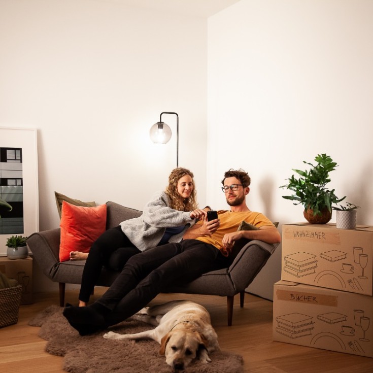 Osram Smart+ Wifi E27 kronepære, 2700K, 14W